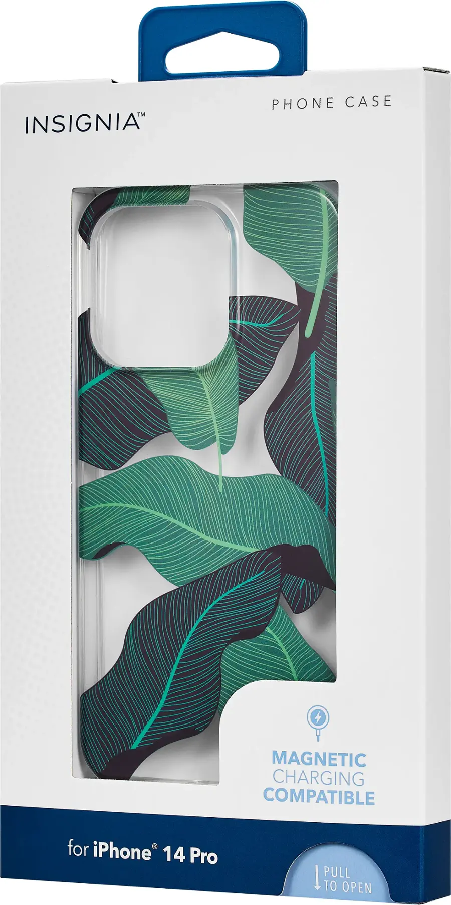 Alt View 13. Insignia™ - Hard-Shell Case for iPhone 14 Pro - Tropical Leaves.