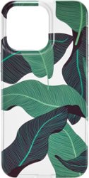 Insignia™ - Trend Hard-Shell Case for iPhone 14 Pro Max - Tropical Leaves - Front_Zoom