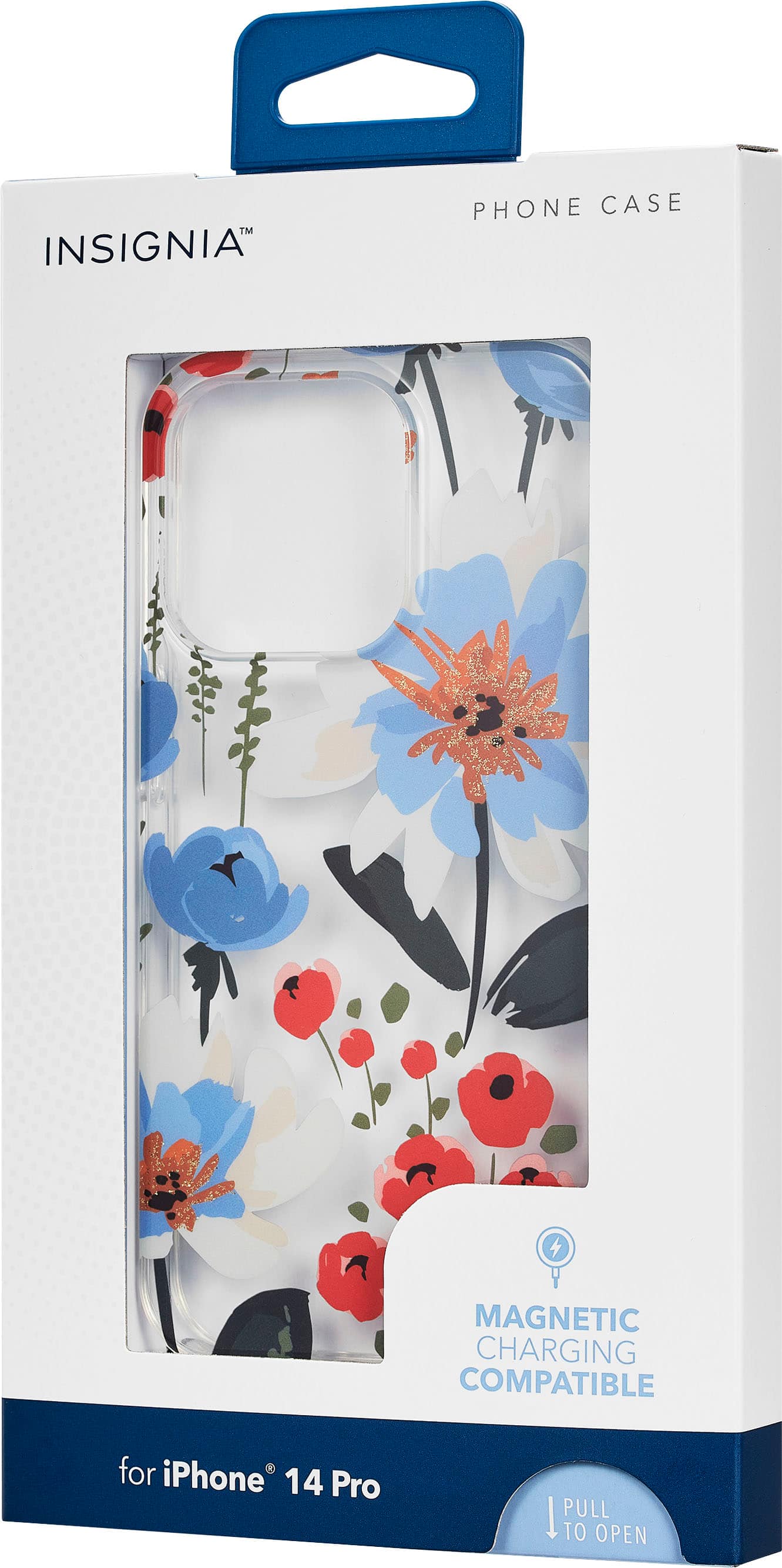 Alt View 13. Insignia™ - Hard-Shell Case for iPhone 14 Pro - Spring Flowers.