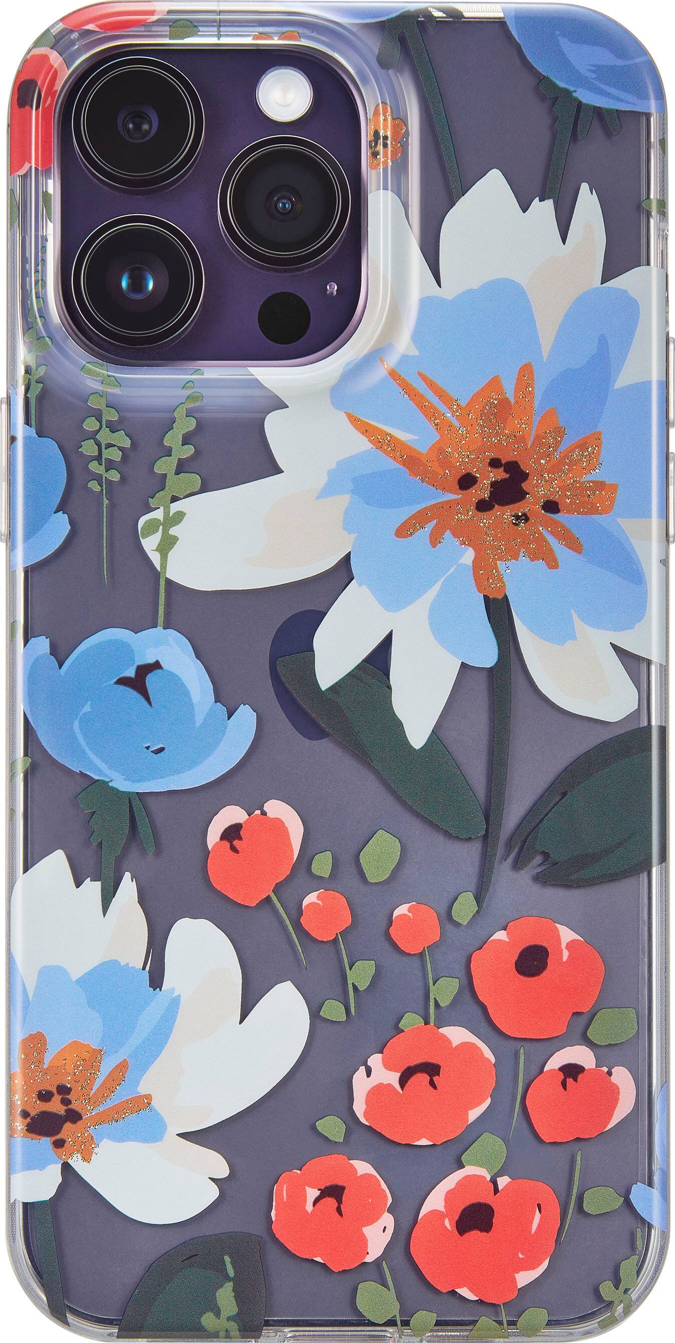 Alt View 3. Insignia™ - Hard-Shell Case for iPhone 14 Pro - Spring Flowers.