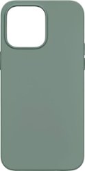Insignia™ - Silicone Case with MagSafe for iPhone 14 Pro - Green - Front_Zoom