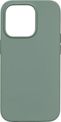 Insignia™ - Silicone Case with MagSafe for iPhone 14 Pro Max - Green - Front_Zoom