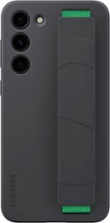 Samsung - Galaxy S23+ Silicone Grip Case - Black - Front_Zoom