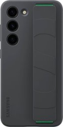 Samsung - Galaxy S23 Silicone Grip Case - Black - Front_Zoom