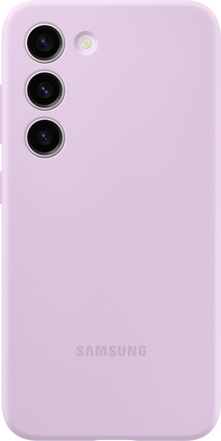 Zoom in on Front Zoom. Samsung - Galaxy S23 Silicone Case - Lavender.