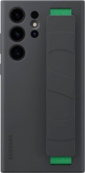 Samsung - Galaxy S23 Ultra Silicone Grip Case - Black - Front_Zoom