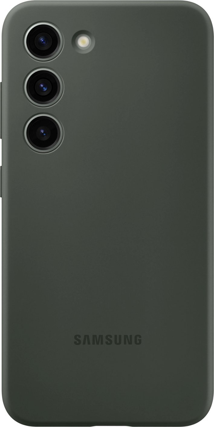 Zoom in on Front Zoom. Samsung - Galaxy S23 Silicone Case - Green.