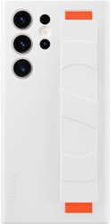 Samsung - Galaxy S23 Ultra Silicone Grip Case - White - Front_Zoom