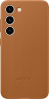 Samsung - Galaxy S23 Leather Case - Camel - Front_Zoom