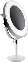 Ilios - All-in-One Makeup Mirror & Beauty Ring Light - White - Angle_Zoom