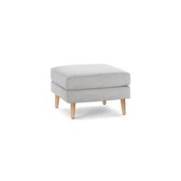Burrow - Mid Century Nomad Ottoman - Crushed Gravel - Front_Zoom