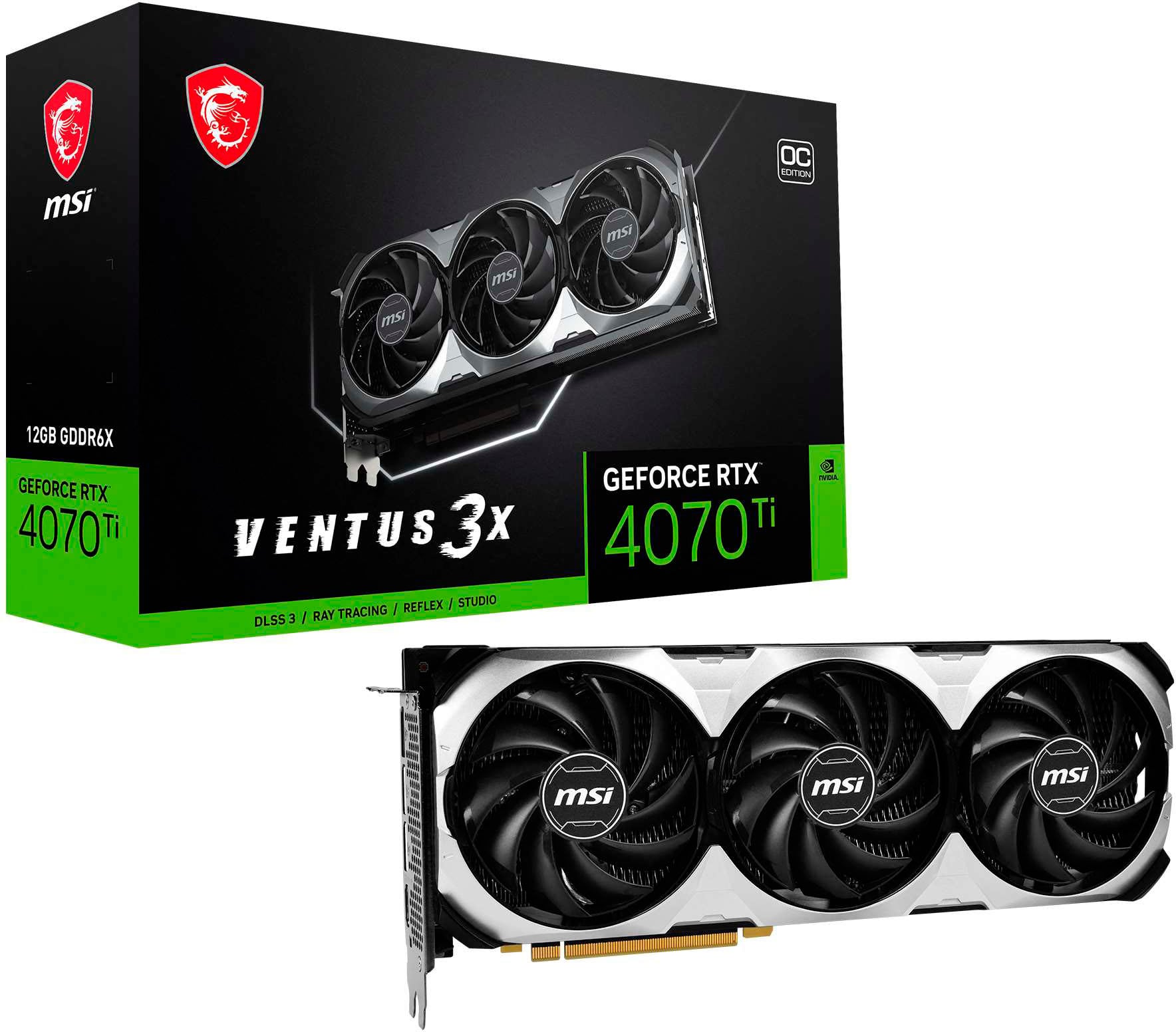 MSI NVIDIA GeForce RTX 4070 Ti 12GB VENTUS 3X OC 12GB DDR6X PCI