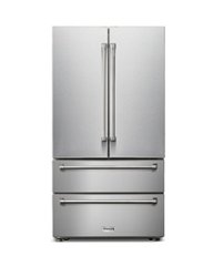 Thor Kitchen - 22.5 Cu. Ft. Professional French Door Counter Depth Refrigerator with Ice Maker - Stainless steel - Front_Zoom