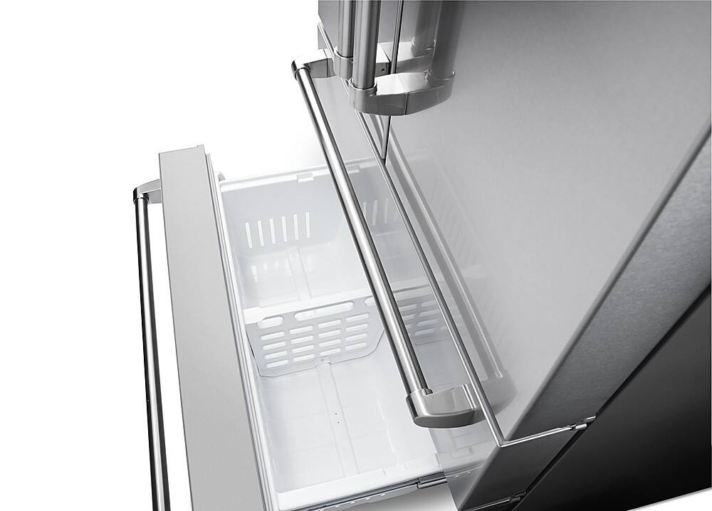 Alt View 11. Thor Kitchen - 22.5 Cu. Ft. Professional French Door Counter Depth Refrigerator with Ice Maker - Stainless Steel.