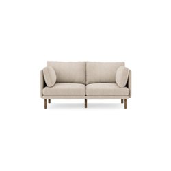 Burrow - Modern Field 2-Seat Sofa - Oatmeal - Front_Zoom