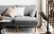 Left Zoom. Burrow - Modern Field 2-Seat Sofa with Attachable Ottoman - Oatmeal.