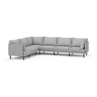 Burrow - Modern Field 6-Seat Sectional - Fog - Front_Zoom