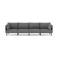 Burrow - Modern Field 4-Seat Sofa - Carbon - Front_Zoom