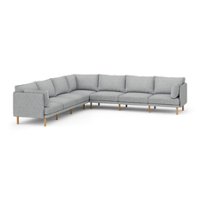 Burrow - Modern Field 7-Seat Sectional - Fog - Front_Zoom