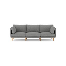 Burrow - Modern Field 3-Seat Sofa - Carbon - Front_Zoom