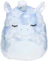 Jazwares - Squishmallow 16" Plush - Blue Unicorn - Delva - Front_Zoom