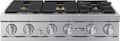 Dacor - 36 in. Wide 6 Burner Built-In Gas Rangetop - Silver Stainless Steel