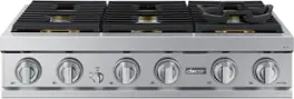 Dacor - 36" Built-In Gas Rangetop with 6 Burners - Silver Stainless Steel