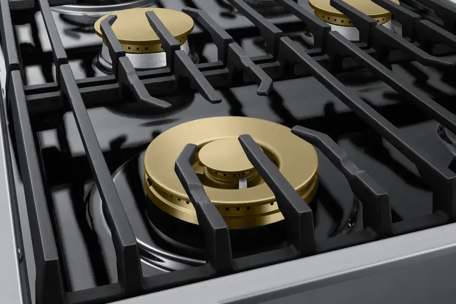 Alt View 16. Dacor - Transitional 36" Built-In Gas Rangetop with 6 Burners - Silver Stainless Steel.