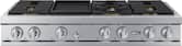 Dacor - 48 in. Wide 6 Burner Built-In Gas Rangetop withGriddle - Silver Stainless Steel