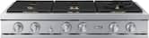 Dacor - 48 in. Wide 6 Burner Built-In Gas Rangetop - Silver Stainless Steel