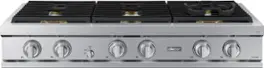 Dacor - 48" Built-In Gas Rangetop with 6 Burners - Silver Stainless Steel
