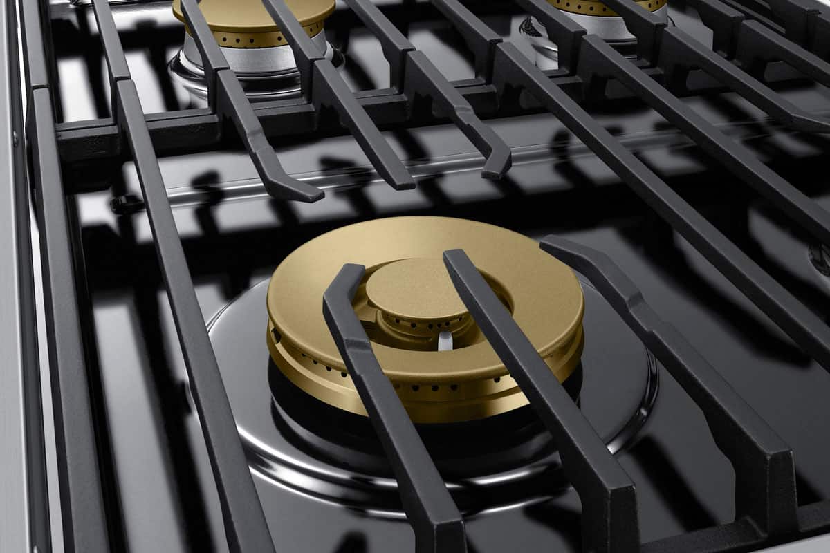 Alt View 16. Dacor - Transitional 48" Built-In Gas Rangetop with 6 Burners - Silver Stainless Steel.