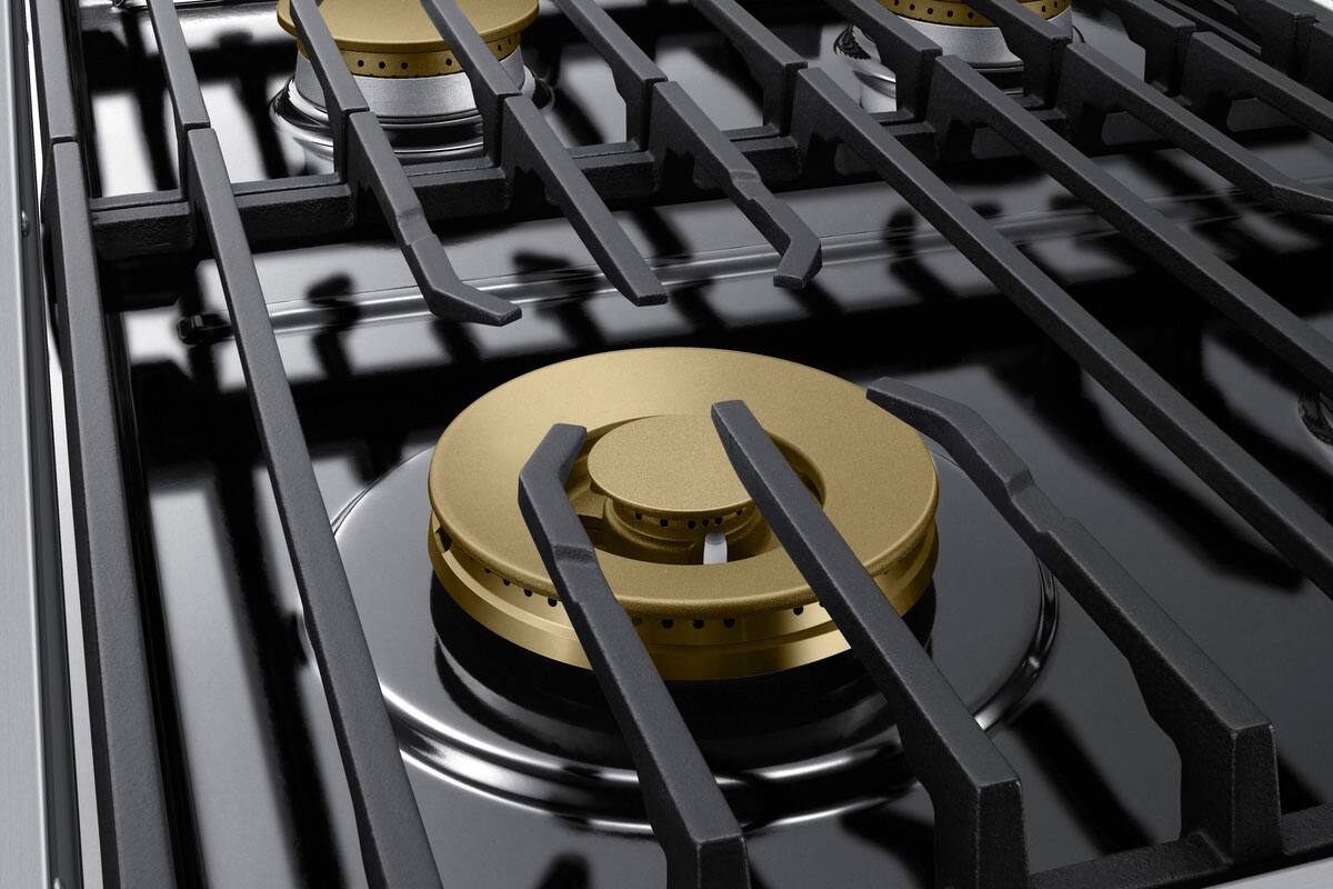 Alt View 16. Dacor - Transitional 48" Built-In Gas Rangetop with 6 Burners - Silver Stainless Steel.