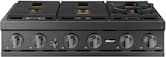 Dacor - 36 in. Wide 6 Burner Built-In Gas Rangetop - Graphite Steel