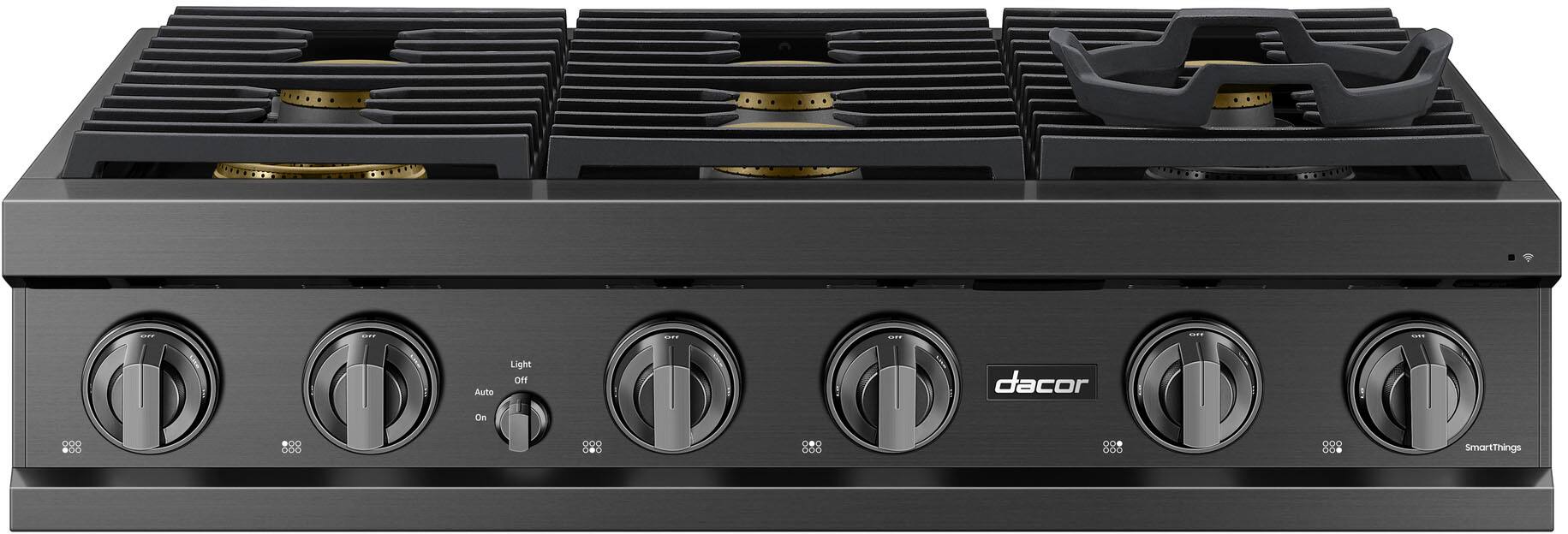Dacor - 36" Built-In Gas Rangetop with 6 Burners - Graphite Steel