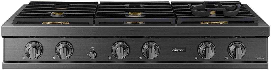 Dacor - 48" Built-In Gas Rangetop with 6 Burners - Graphite Steel