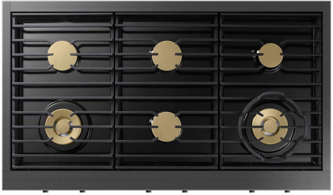 Alt View 13. Dacor - Transitional 48" Built-In Gas Rangetop with 6 Burners - Graphite Steel.