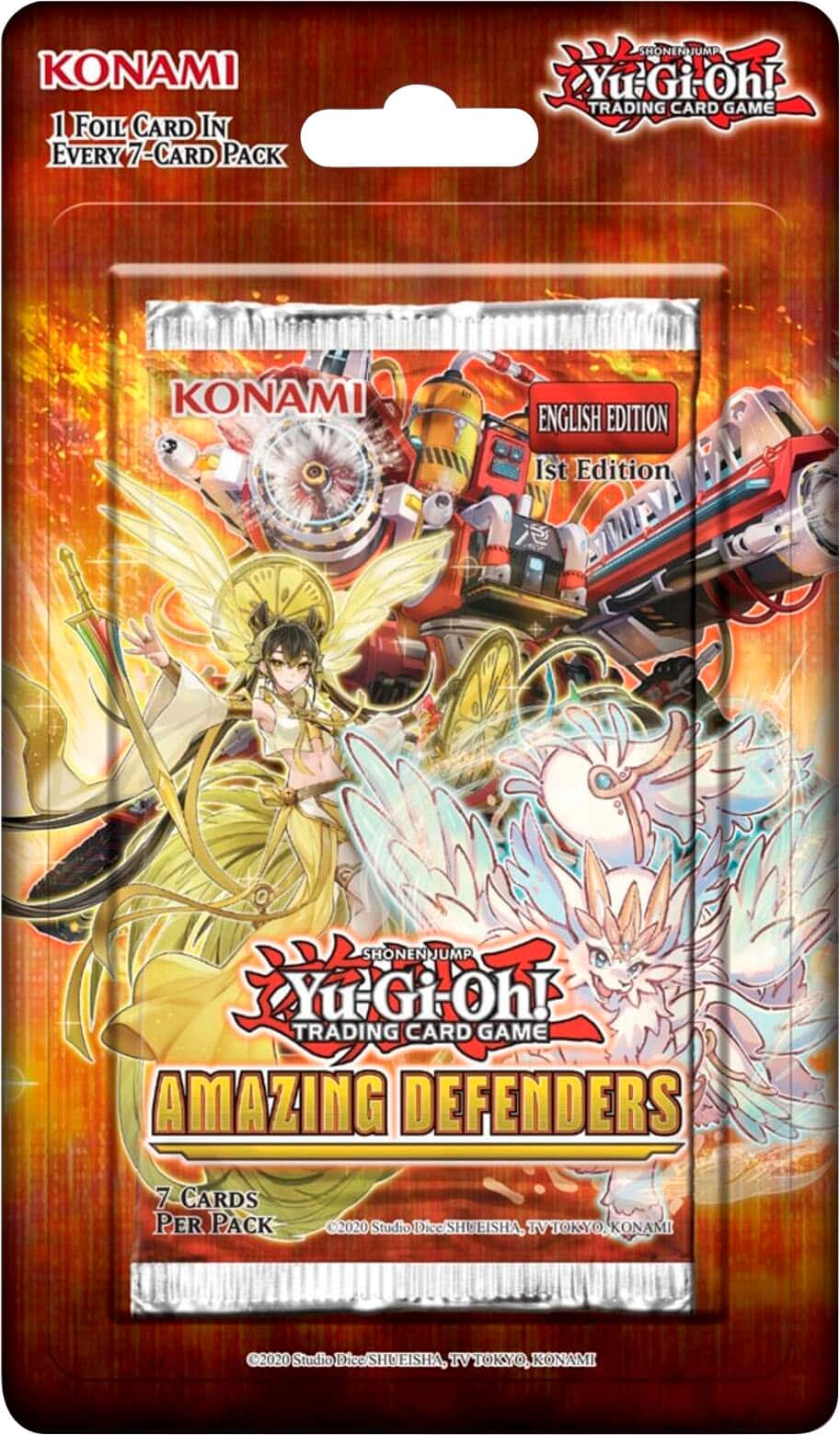 Front. Konami - Yu-Gi-Oh! Trading Card Game - Amazing Defenders Blister.