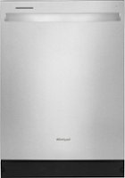 Whirlpool - Top Control Built-In Dishwasher with Boost Cycle and 55 dBa - Stainless steel - Front_Zoom