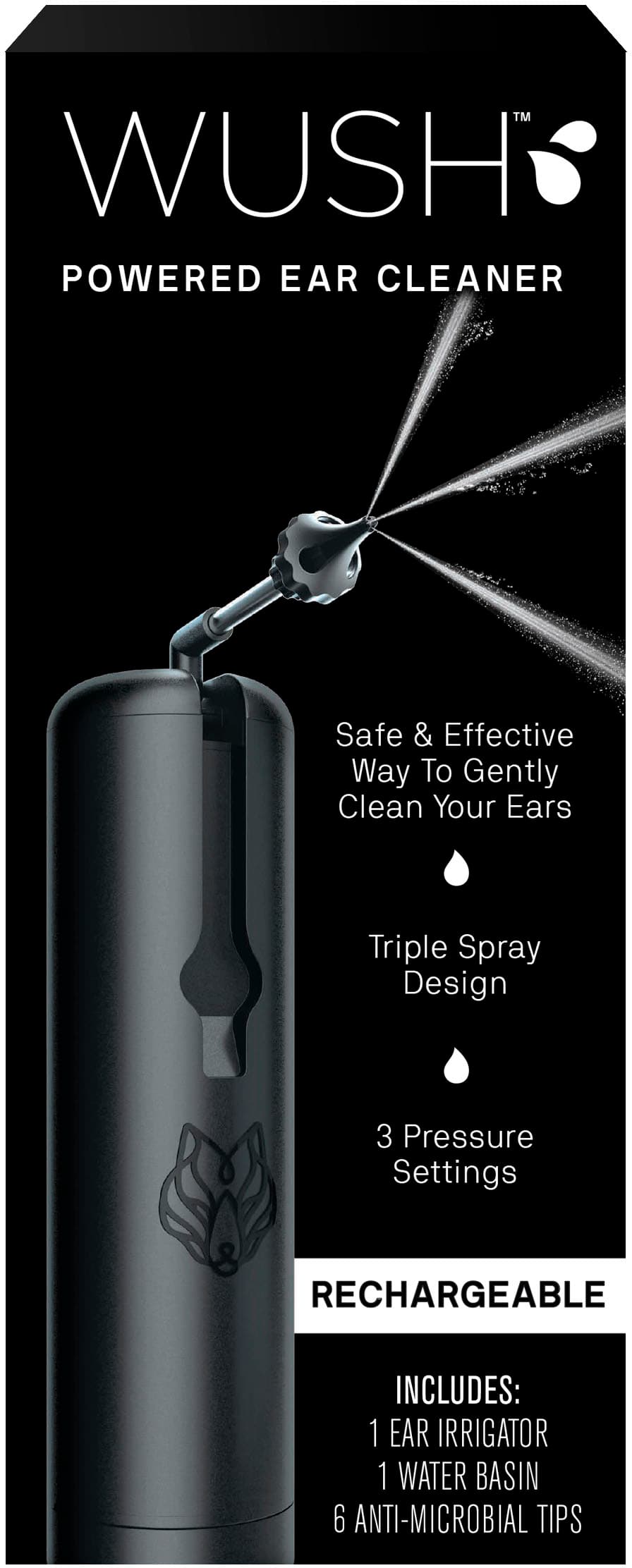 Alt View 12. BlackWolf - Wush Powered Ear Cleaner - Black.