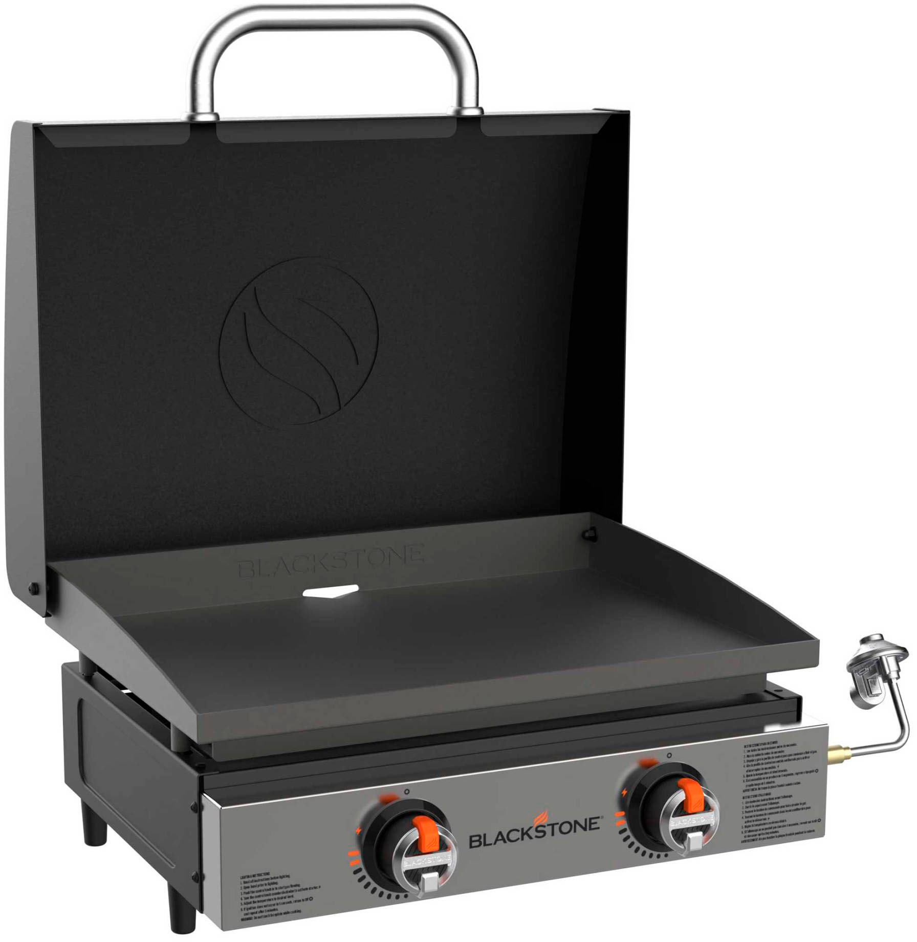 Angle View: Blackstone - 22-in. Countertop Outdoor Griddle - Black