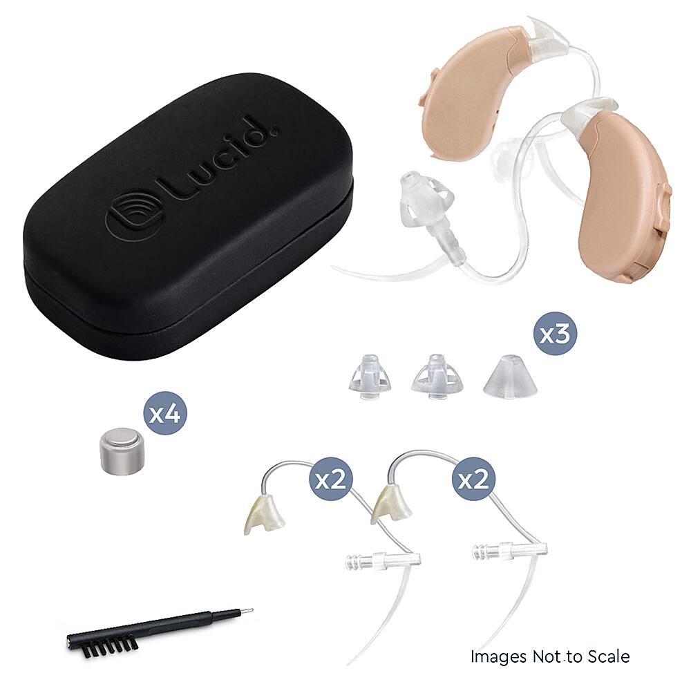 Customer Reviews: Lucid Hearing OTC Enrich PRO BTE Hearing Aids Beige ...