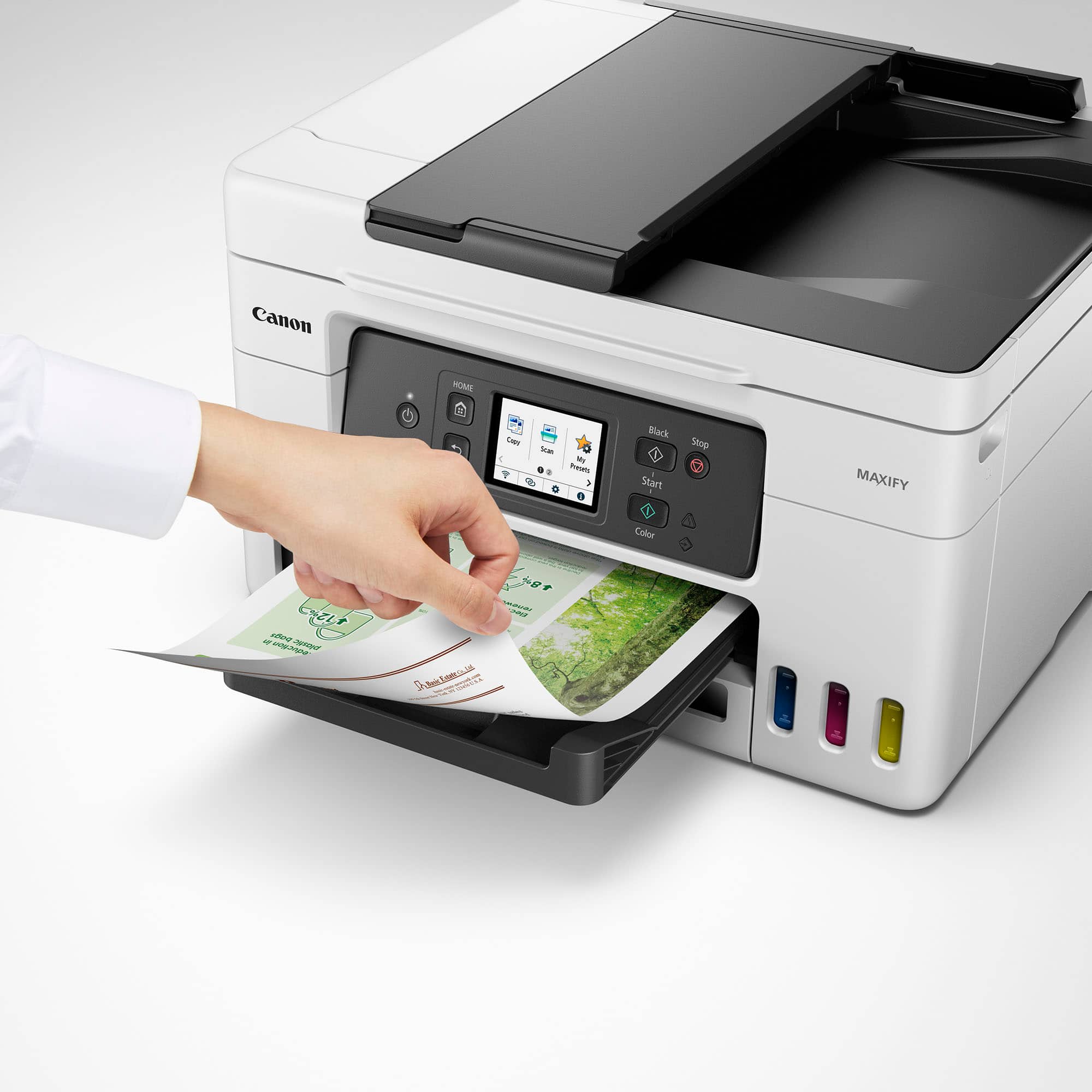 Alt View 11. Canon - MAXIFY MegaTank GX4020 Wireless All-In-One Inkjet Printer with Fax - WHITE.