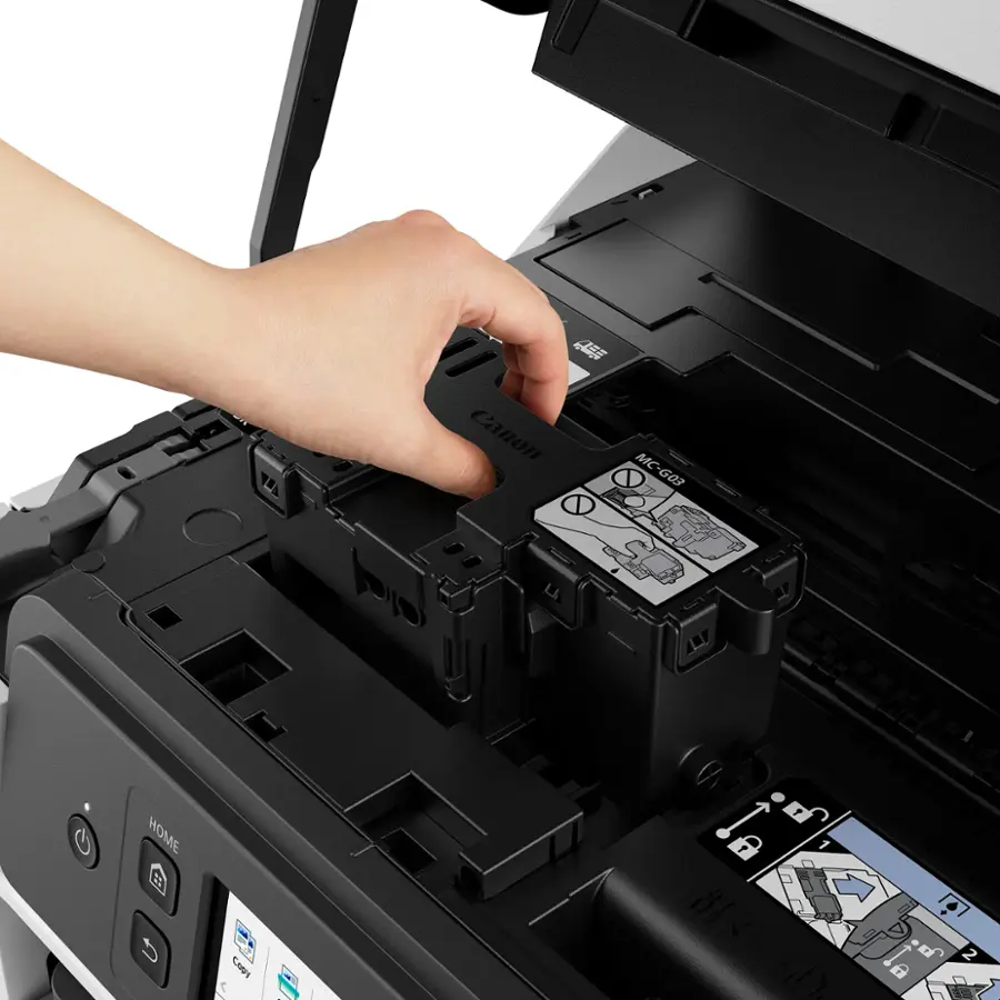 Alt View 14. Canon - MAXIFY MegaTank GX4020 Wireless All-In-One Inkjet Printer with Fax - WHITE.