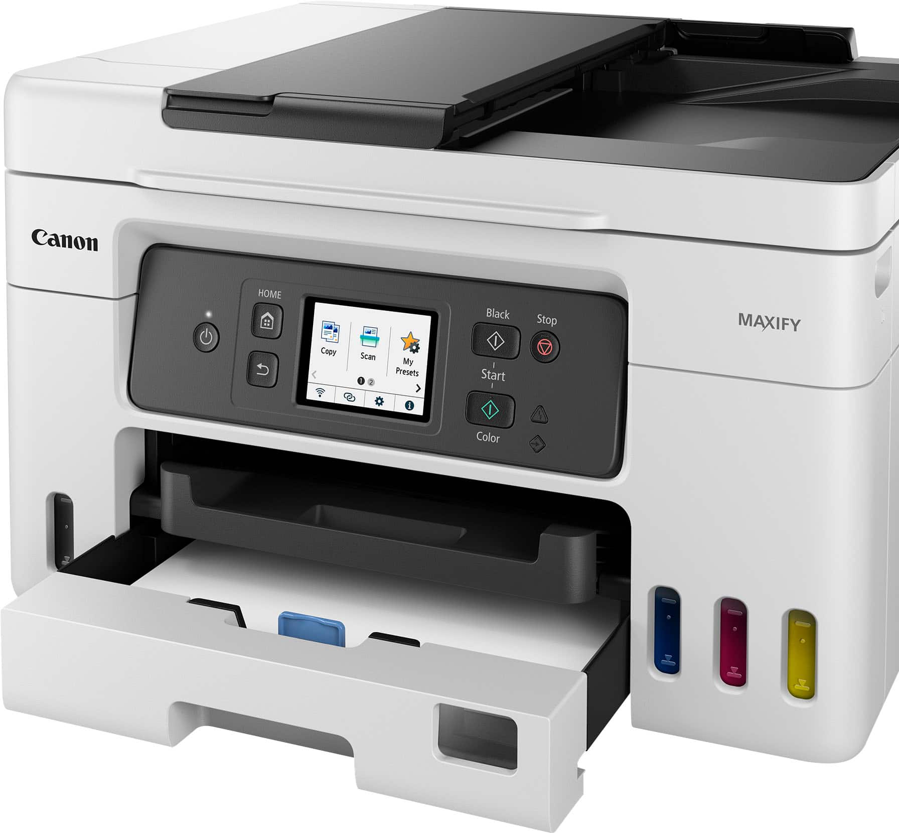 Alt View 1. Canon - MAXIFY MegaTank GX4020 Wireless All-In-One Inkjet Printer with Fax - WHITE.