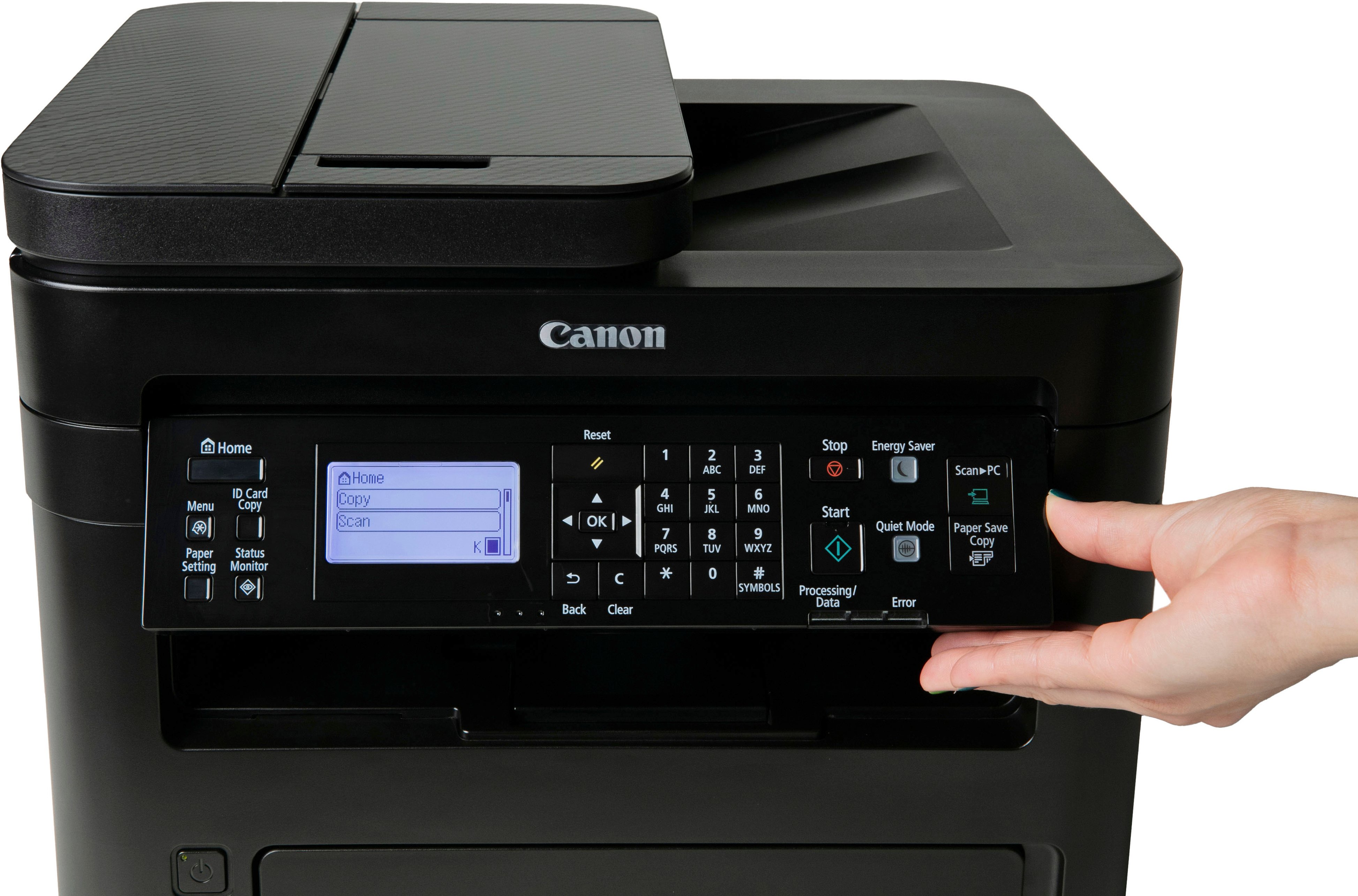 Angle View: Canon - imageCLASS MF264dw II Wireless Black-and-White All-In-One Laser Printer - Black
