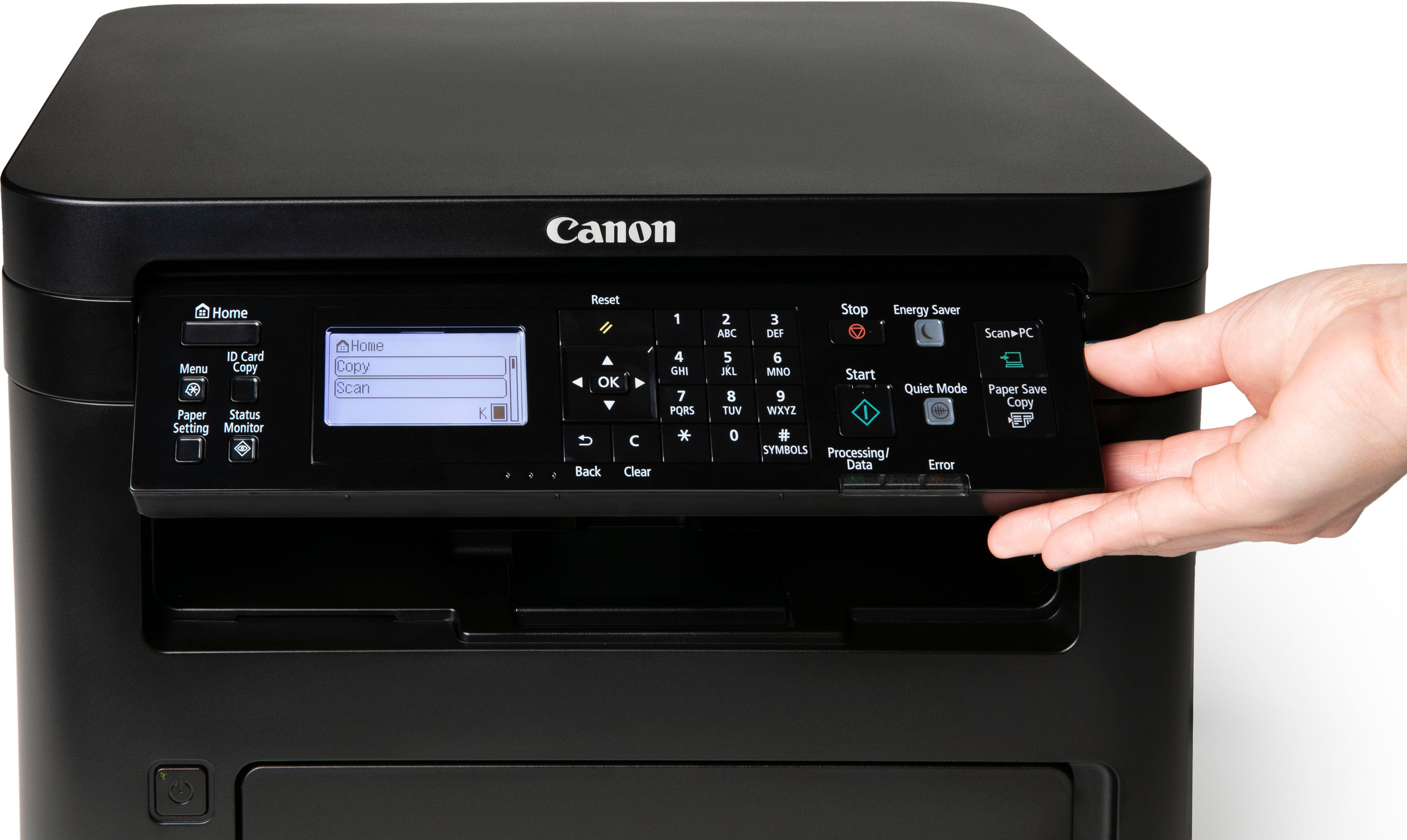 Angle View: Canon - imageCLASS MF262dw II Wireless Black-and-White All-In-One Laser Printer - Black