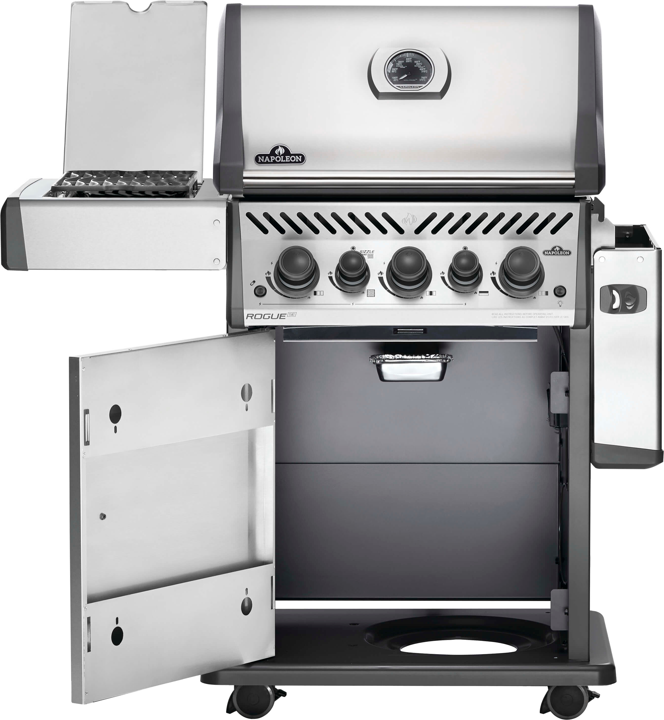 Best Buy: Napoleon Rogue SE 425 Natural Gas Grill with Side and Rear ...