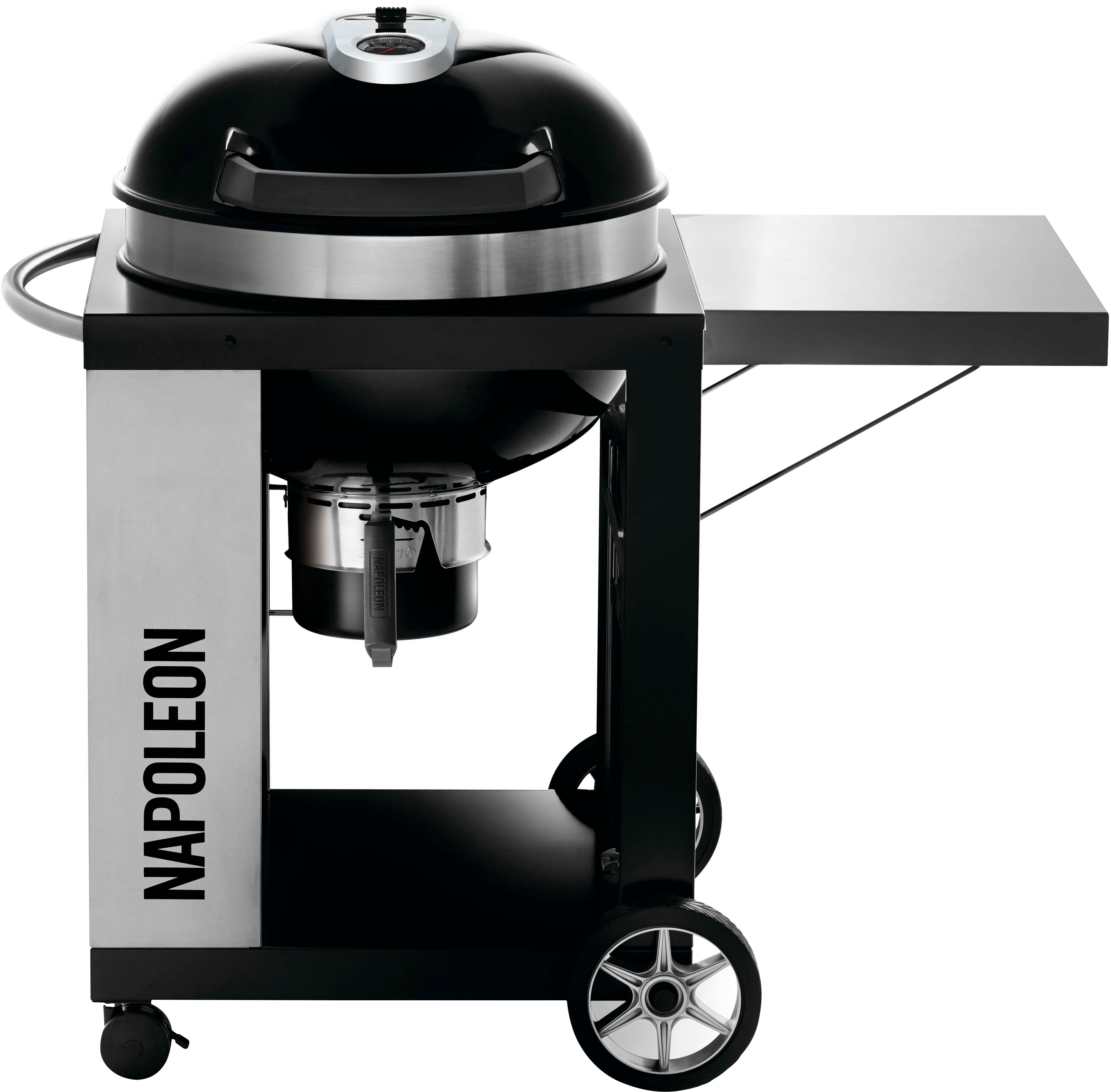 Napoleon - 22" PRO Charcoal Kettle Grill with Cart - Black