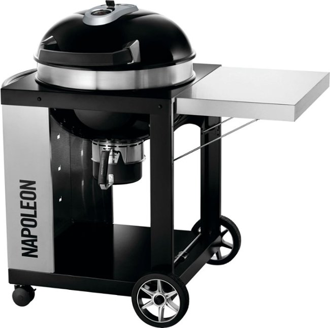 Napoleon - 22" PRO Charcoal Kettle Grill with Cart - Black_1